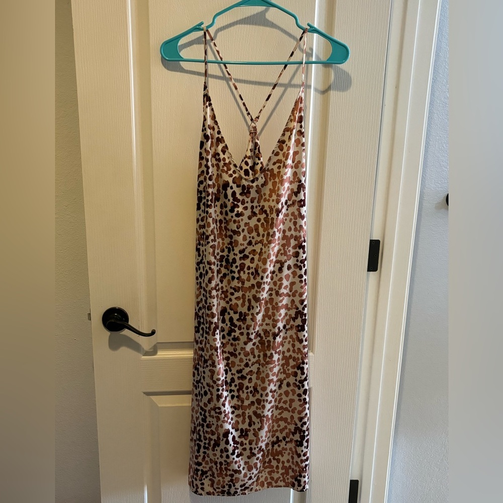 EUC Target Silky Nightgown Leopard Print